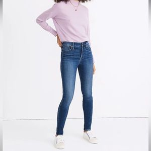 MADEWELL – Petite 10" High-Rise Skinny Jeans in Bradshaw Wash 28P